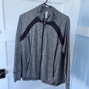 Ideology Athletic Jacket, Black and Grey, Size 1X